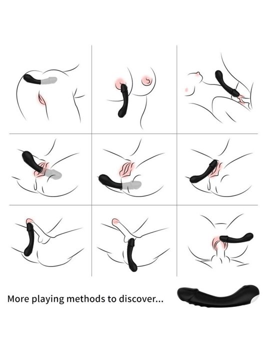 Armony - Dildo Vibratore G-Spot in Silicone Nero