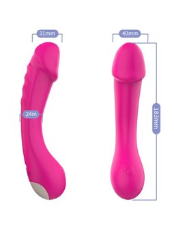 Armony - Dildo Vibrator G-Spot Silicone Fuchsia