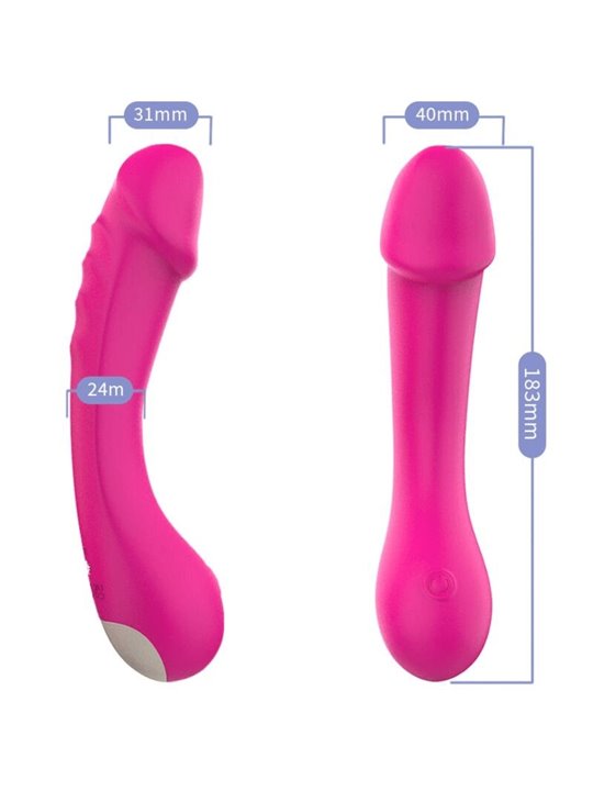 Armony - Dildo Vibrator G-Spot Silicone Fuchsia