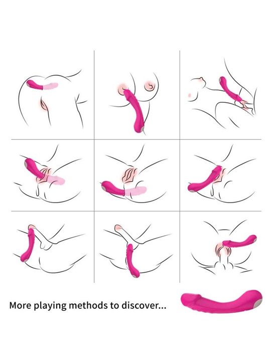 Armony - Dildo Vibratore Punto G in Silicone Fucsia