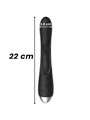 Black&Silver- Dj. Adam Rechargeable Silicone Rabbit Stimulator Black