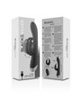 Black&Silver- Dj. Adam Rechargeable Silicone Rabbit Stimulator Black