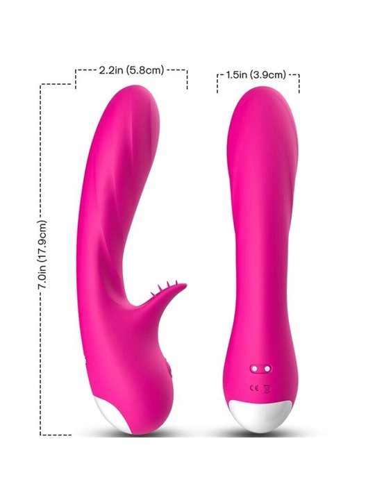 Armony - Romance Vibrator with Stimulator Fuchsia
