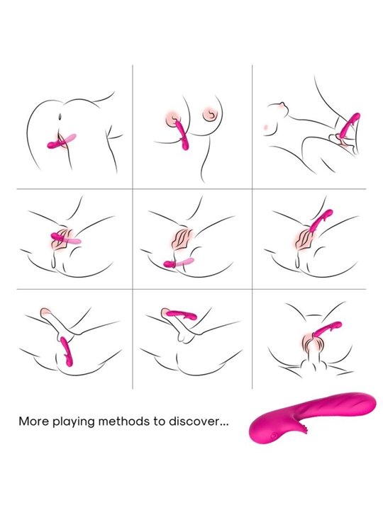 Armony - Romance Vibrator with Stimulator Fuchsia