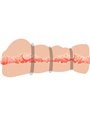 Crazy Bull - Masturbatore Maschile Vagina Realistica con Anelli 16 CM