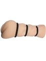 Crazy Bull - Masturbatore Maschile Vagina Realistica con Anelli 16 CM
