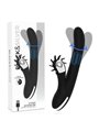Black&Silver Storm - Vibratore Rabbit con Rotella e Testa Rotante - Nero