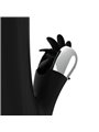 Black&Silver Storm - Vibratore Rabbit con Rotella e Testa Rotante - Nero