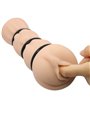 Crazy Bull - Masturbatore Maschile Vagina Realistica con Anelli 16 CM