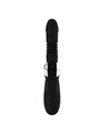 Black&Silver Reed - Vibratore Rabbit con Rotella e Funzione Su e Giù - Nero