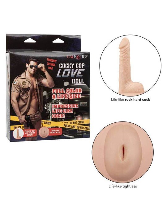 CalExotics Cocky Cop Love Doll - Bambolotto Gonfiabile a Grandezza Reale