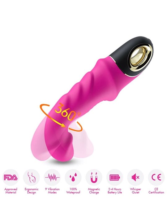 Armony - Joyblade Dildo Vibratore Rotatore Fucsia