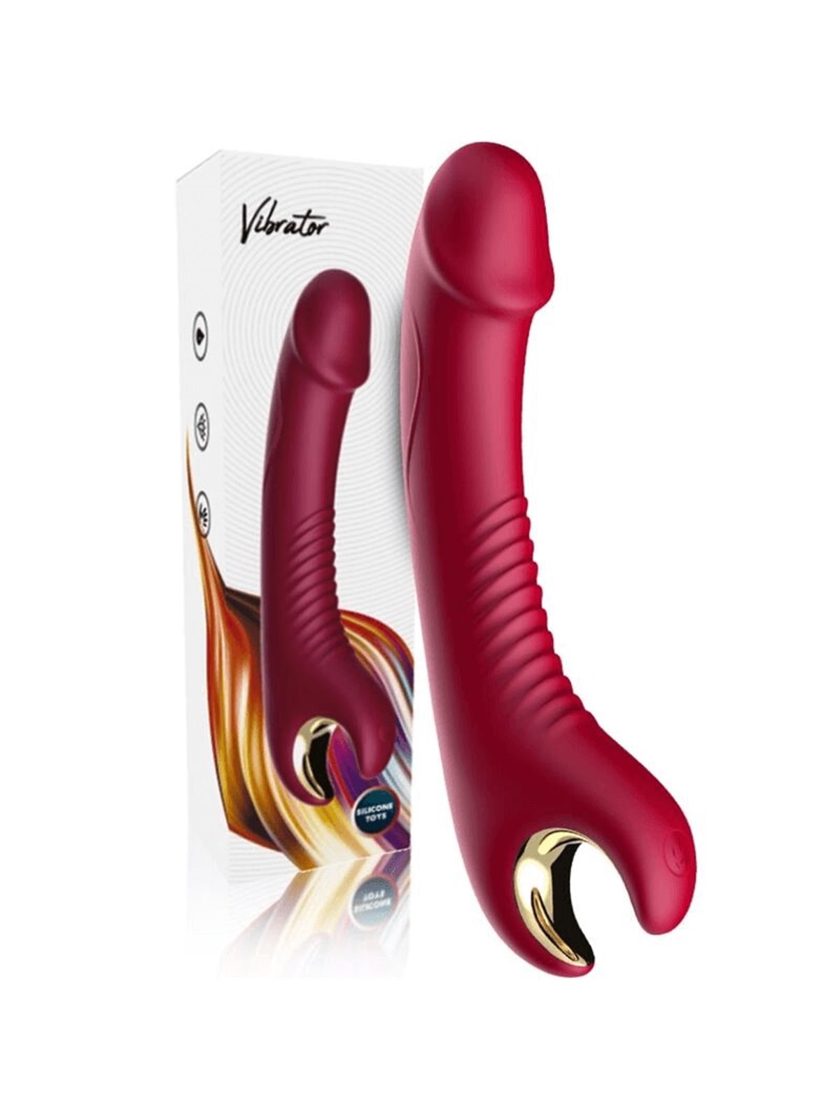 Armony - Prince Dildo Vibrator & Rotator Red