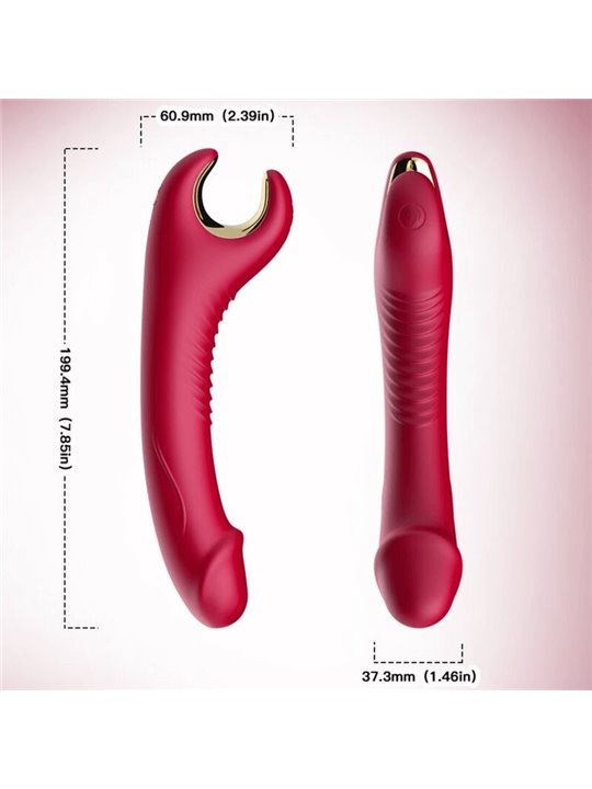 Armony Prince - Dildo Vibratore Rotatore Rosso