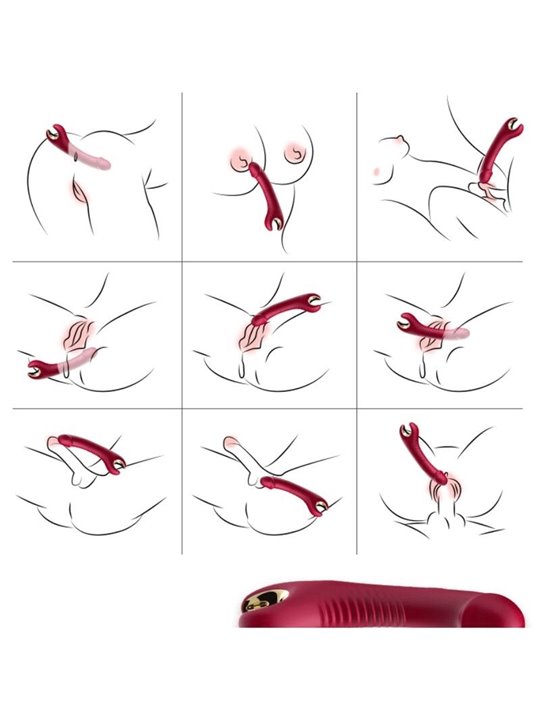 Armony Prince - Dildo Vibratore Rotatore Rosso
