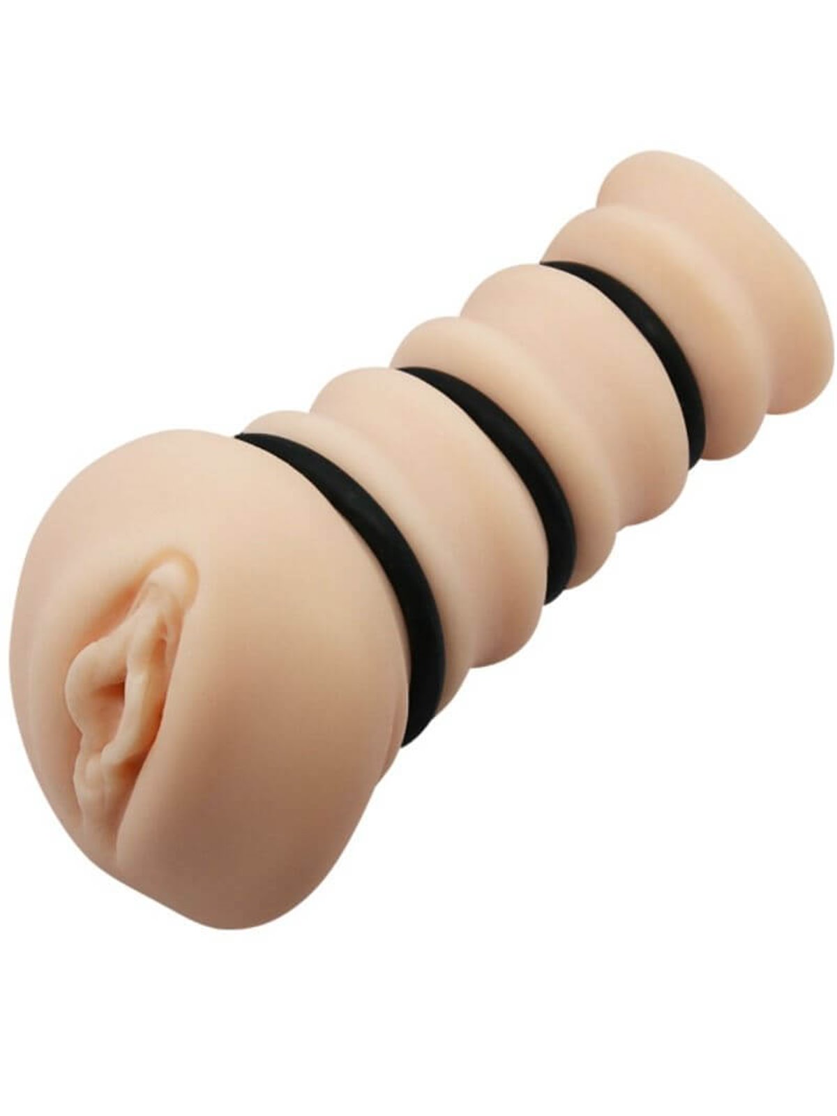 Crazy Bull - Masturbatore Maschile Vagina Realistica con Anelli 14 CM
