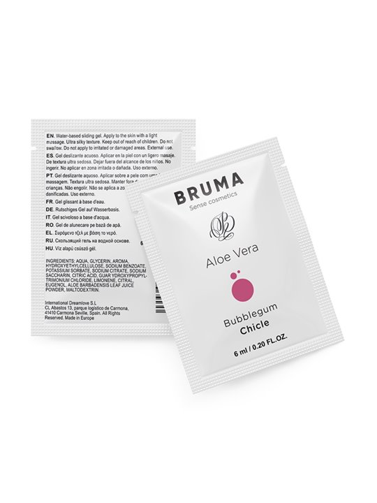 Bruma - Lubrificante Intimo con Aloe Vera Aroma Bubblegum Chicle 6 ML