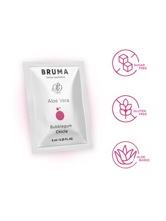 Bruma - Lubrificante Intimo con Aloe Vera Aroma Bubblegum Chicle 6 ML