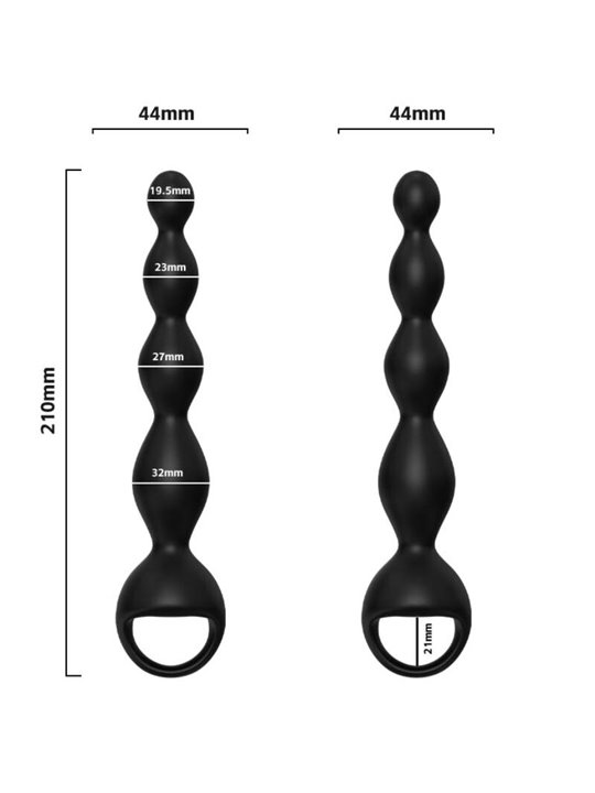 Armony Finger - Silicone Vibrator and Anal Plug Black