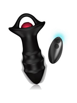 Armony Kylin - Black Silicone Finger Anal Vibrator with Remote Control