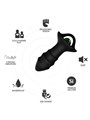 Armony Kylin - Vibratore Anale da Dito in Silicone Nero con Telecomando