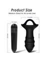 Armony Kylin - Vibratore Anale da Dito in Silicone Nero con Telecomando