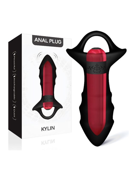 Armony Kylin - Vibratore Anale da Dito in Silicone Nero con Telecomando