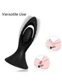 Armony - Black Silicone Anal Plug Vibrator with Remote Control Mod 1