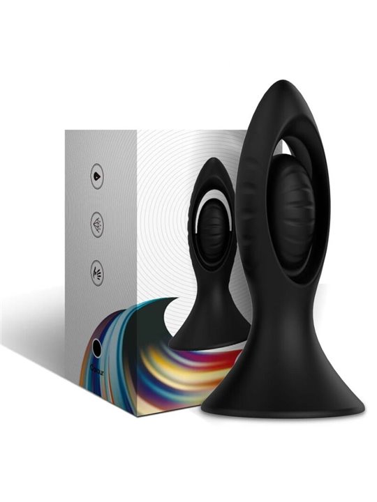 Armony - Vibratore Plug Anale in Silicone Nero con Telecomando Mod 1