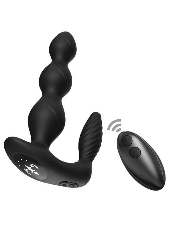 Armony Manfun - Vibratore e Stimolatore Anale Nero con Telecomando