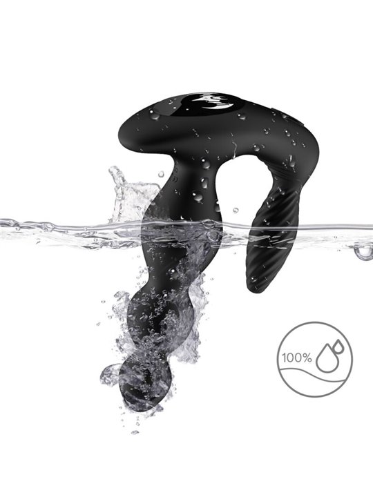 Armony Manfun - Vibratore e Stimolatore Anale Nero con Telecomando