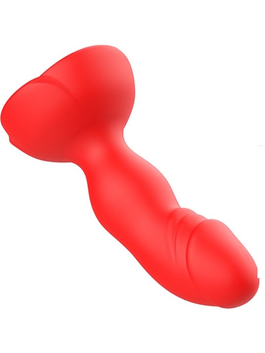 Armony Bloom - Vibratore Anale in Silicone Rosso con Telecomando