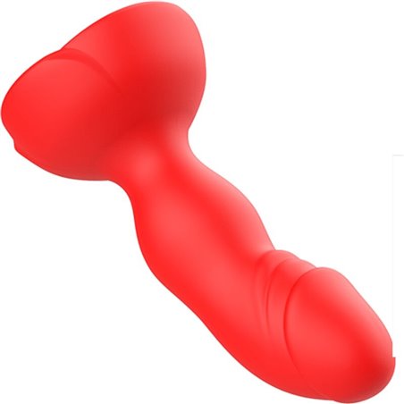 Armony Bloom - Vibratore Anale in Silicone Rosso con Telecomando