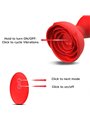 Armony Bloom - Vibratore Anale in Silicone Rosso con Telecomando