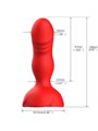 Armony Bloom - Vibratore Anale in Silicone Rosso con Telecomando