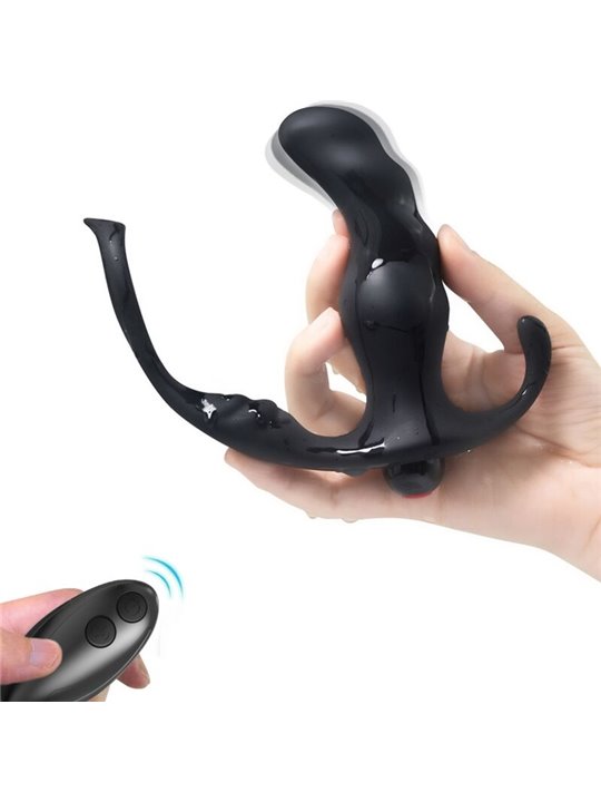 Armony Knight - Vibratore Anale con Anello Fallico e Telecomando Nero