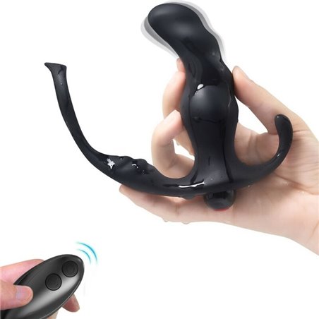 Armony Knight - Vibratore Anale con Anello Fallico e Telecomando Nero