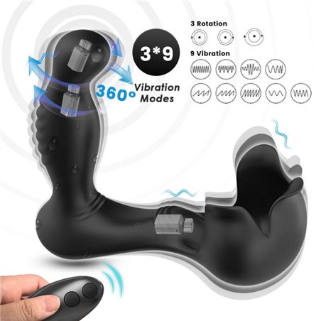 Armony Surround - Vibratore Prostatico Plug Anale Nero con Telecomando