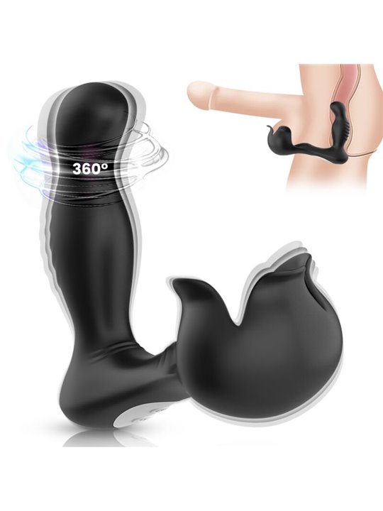 Armony Surround - Vibratore Prostatico Plug Anale Nero con Telecomando