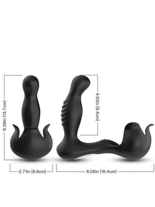 Armony Surround - Vibratore Prostatico Plug Anale Nero con Telecomando