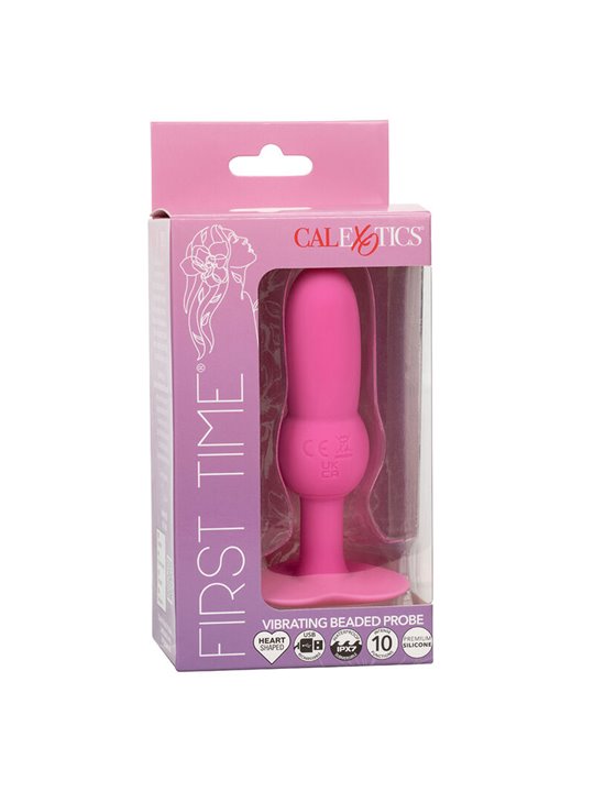Calexotics First Time - Plug Anale in Silicone Rosa 10 Vibrazioni