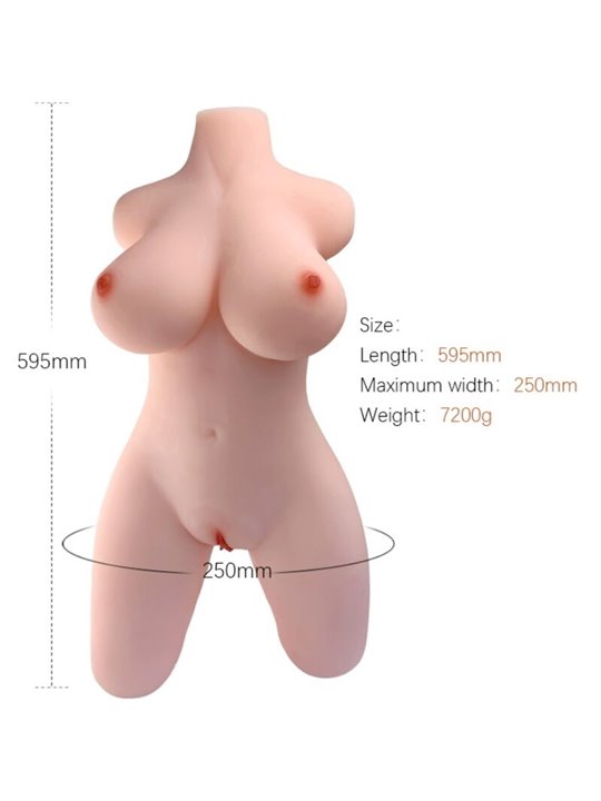 Armony Masturbatore Maschile Realistico Torso Femminile Modello 2
