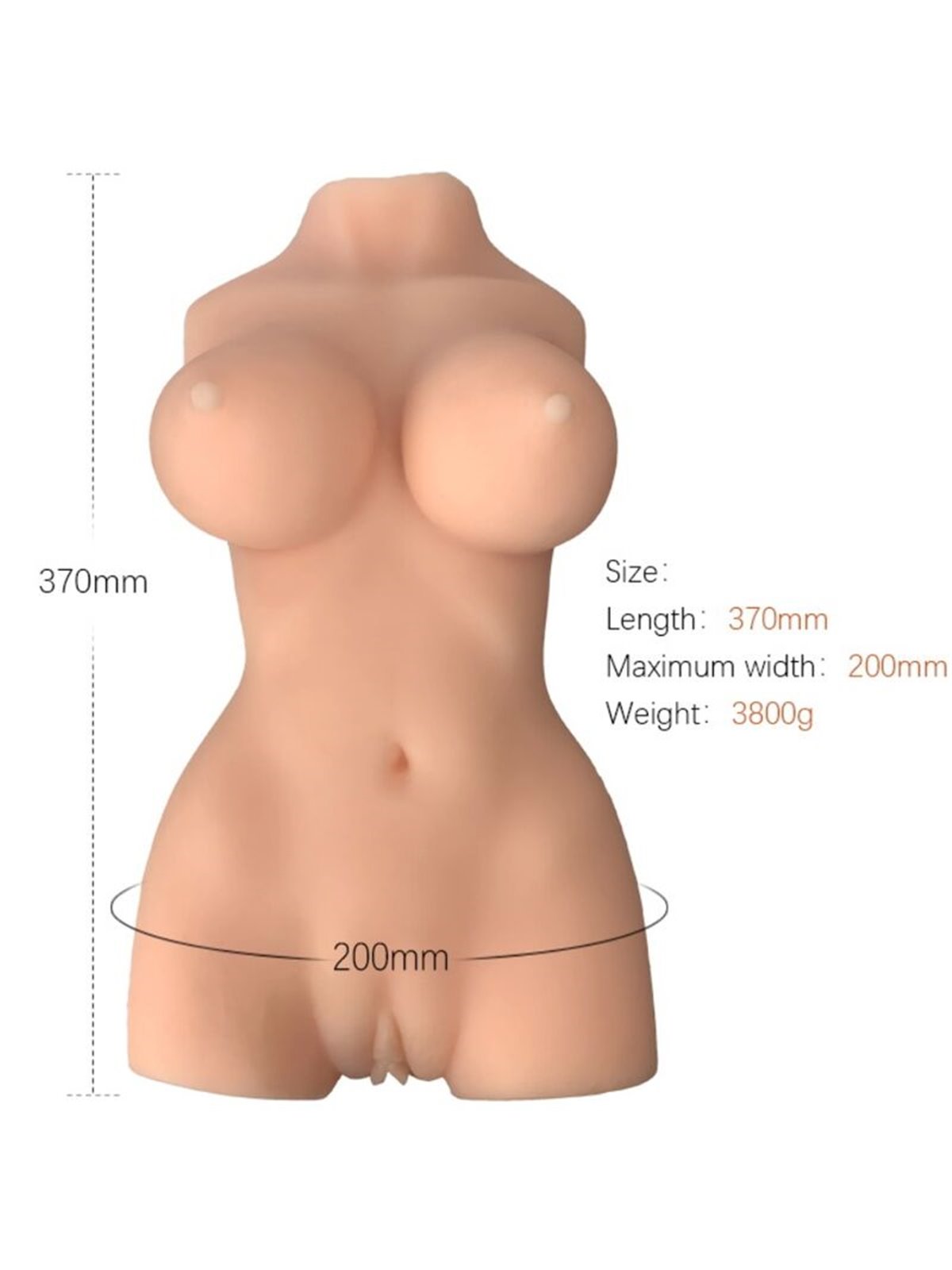 Armony Masturbatore Maschile Realistico Torso Femminile Modello 7