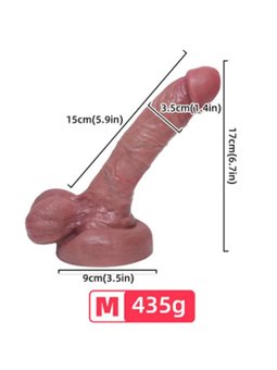 Armony - Realistic Dildo with Liquid Silicone Testicles 15 cm