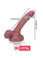 Armony - Realistic Dildo with Liquid Silicone Testicles 15 cm