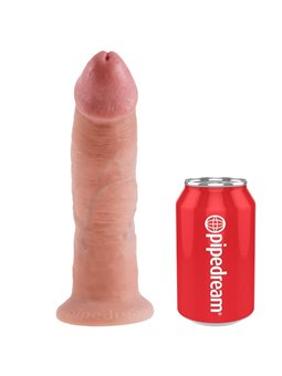 King Cock - Imbracatura Strap-On con Pene Realistico Beige 22,9 Cm
