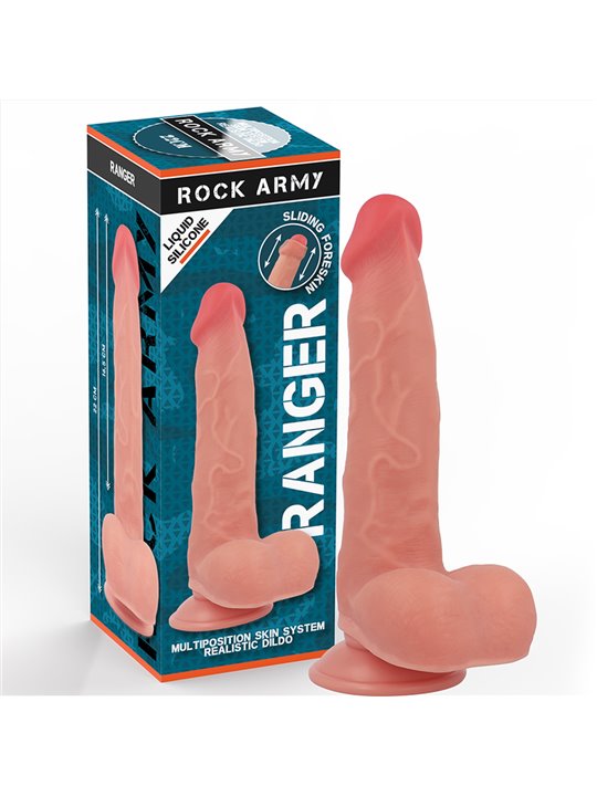 Rockarmy Ranger - Dildo Ultra Realistico in Silicone Liquido 22 Cm