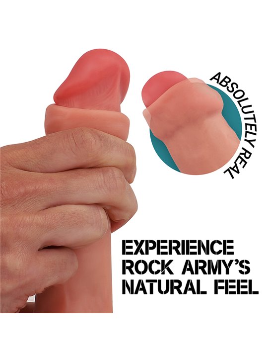 Rockarmy Ranger - Dildo Ultra Realistico in Silicone Liquido 22 Cm