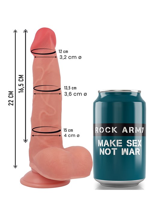 Rockarmy Ranger - Dildo Ultra Realistico in Silicone Liquido 22 Cm