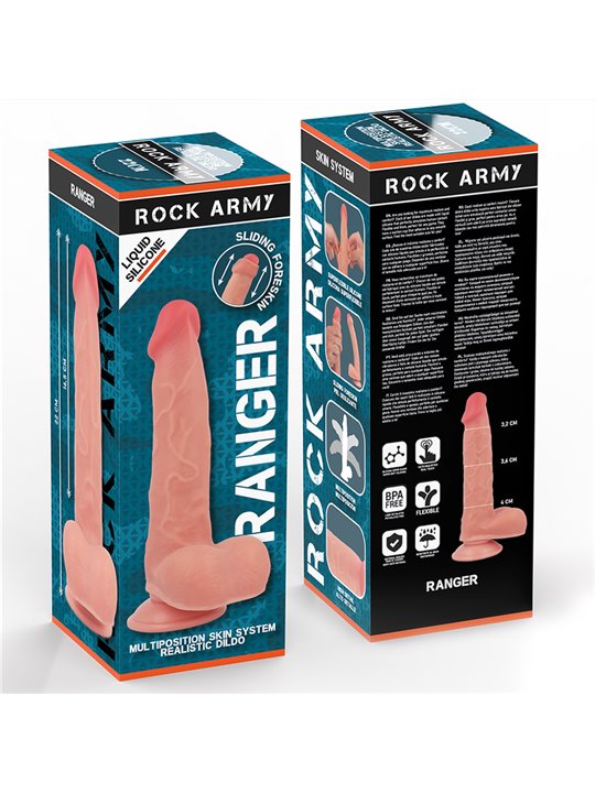 Rockarmy Ranger - Dildo Ultra Realistico in Silicone Liquido 22 Cm